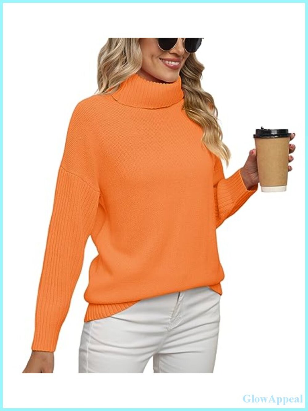 Chunky Oversized Tunic Sweater Mock Turtleneck Ribbed Knit Pullover